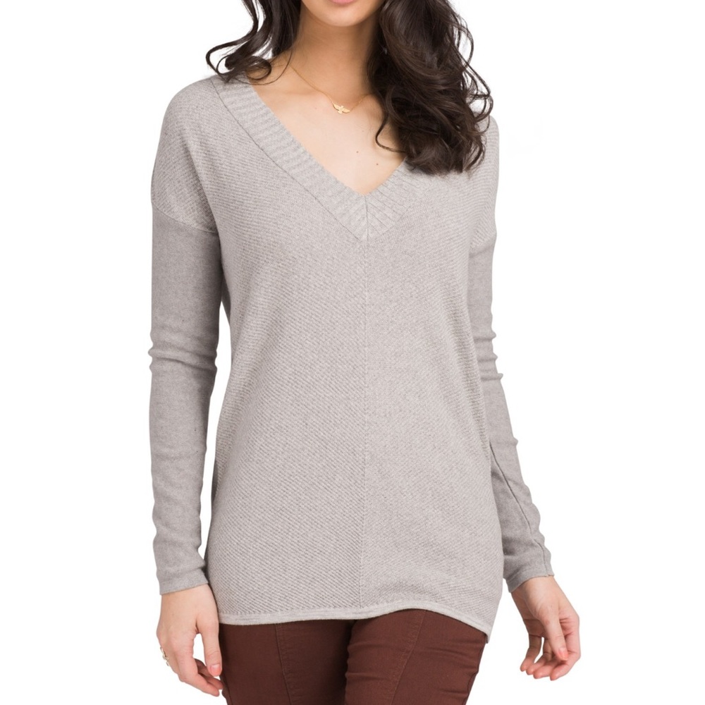 prAna Cedros Sweater Tunic in Grey Heather